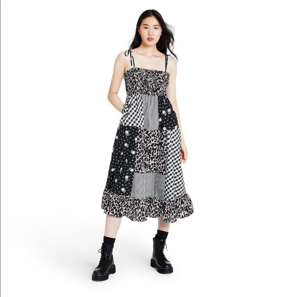 sandy liang Dresses & Skirts - Checkered strap dress
